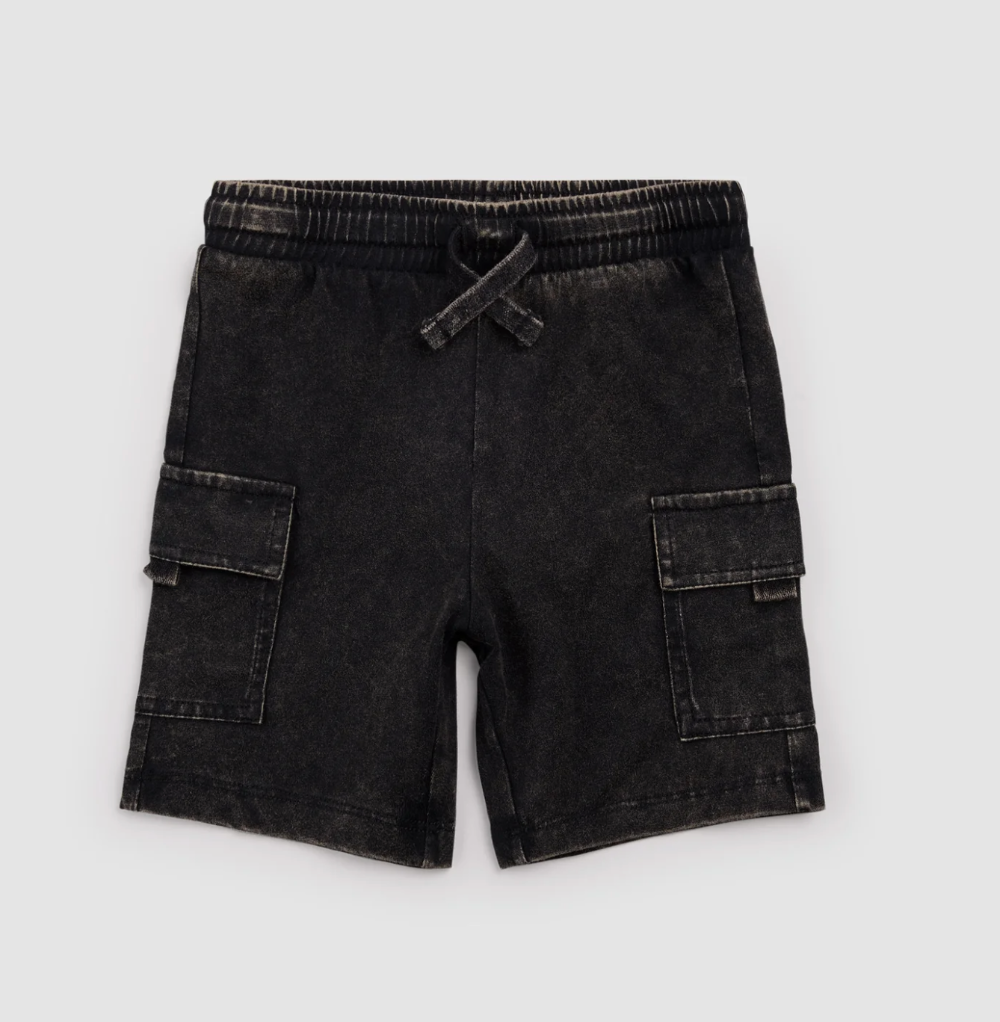 Miles The Label - Shorts Black Wash|193743