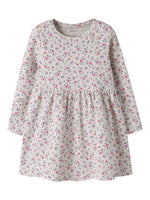 Name It - Long Sleeve Ribbed Floral Dress|225524