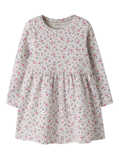 Name It - Long Sleeve Ribbed Floral Dress|225524