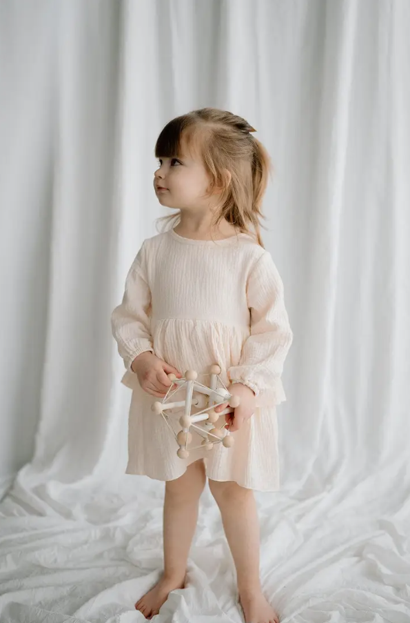 Luca Elle - Organic Muslin Cream Dress|65272