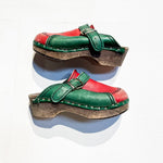 Vintage Wooden Clog Shoes 4-5|167317