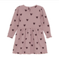 Creamie - Rib Heart Dress Woodrose|155809