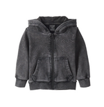 Little Bipsy - Acid Wash Zip Hoodie - Black|116682