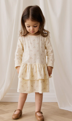 Jamie Kay - Organic Cotton Fayette Dress Thelma Parchment|176858