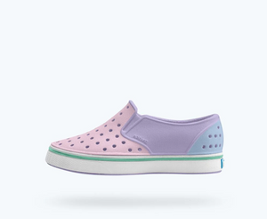 Native - Miles Block Kids - Taro Purple/ Shell White/ Barely Skyway Block|202580
