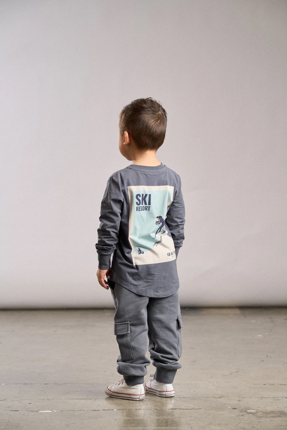 Little Bipsy - Long Sleeve Ski Team Tee - Smoke|113640