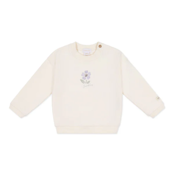 Jamie Kay - Organic Cotton Bobbie Sweatshirt - Parchment Lola|136597