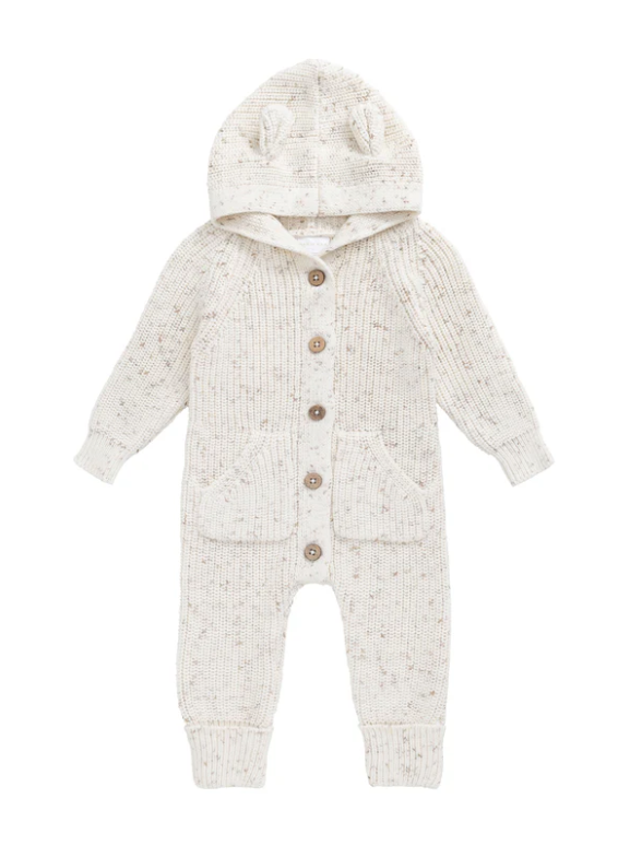 Bear Knit Onepiece - Pistachio Fleck|154972
