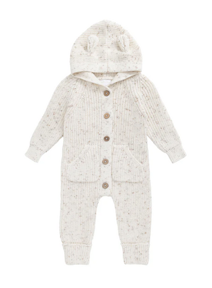 Bear Knit Onepiece - Pistachio Fleck|154972