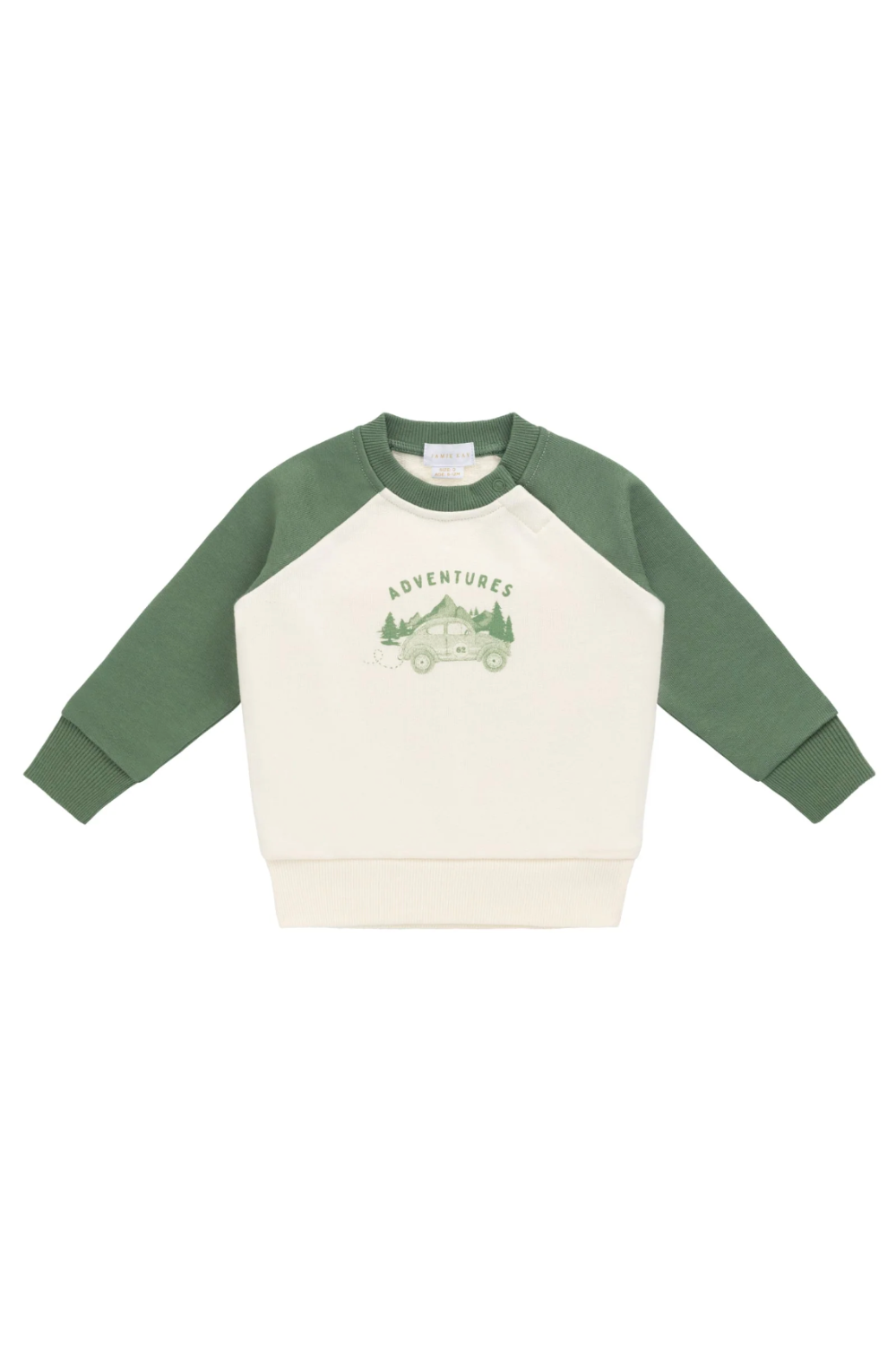 Jamie Kay - Organic Cotton Alden Sweatshirt Adventure Buggy Snow Pea|176738