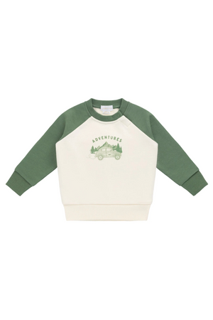Jamie Kay - Organic Cotton Alden Sweatshirt Adventure Buggy Snow Pea|176738