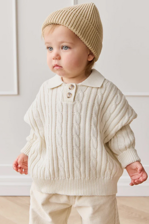 Wade Knitted Jumper - Cloud|154979