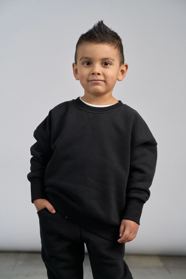 Little Bipsy Elevated Crewneck - Black|116135