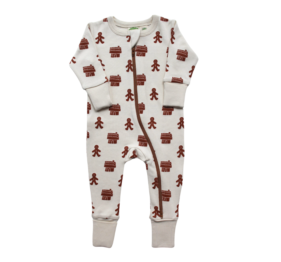 Parade Organics - '2 Way' Zip Romper Gingerbread|80956