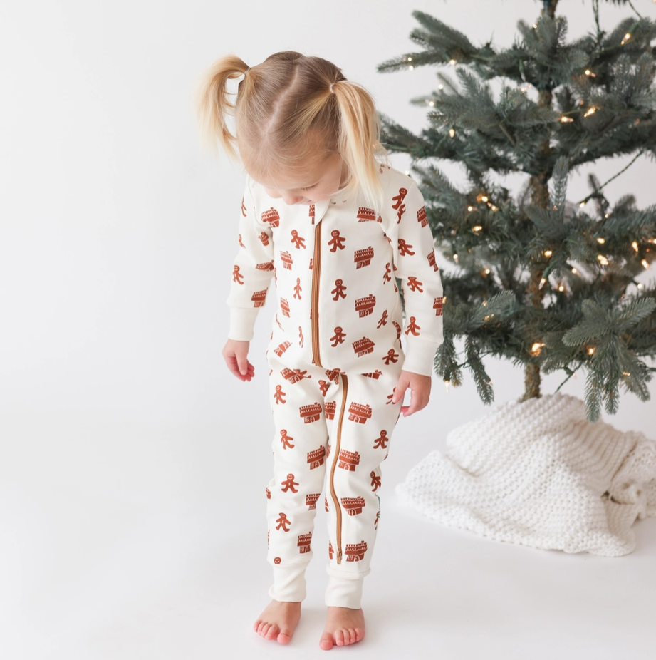 Parade Organics - '2-Way' - Zip Holiday Romper Gingerbread|173331