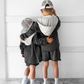 Little Bipsy Hooded Shacket - Charcoal Wash|137937