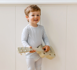 Roobear - Pinstripe Two-Piece PJs Morning Tide Blue|162790