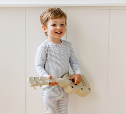 Roobear - Pinstripe Two-Piece PJs Morning Tide Blue|162790
