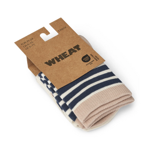 Wheat - 2 pk Jamie Socks Blue|164361