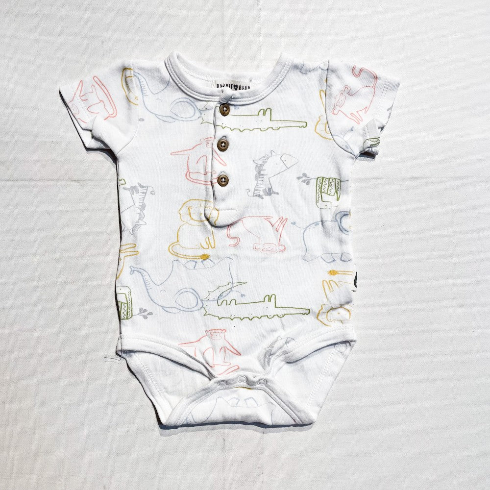 Rabbit + Bear Onesie 3-6M|183557