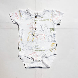 Rabbit + Bear Onesie 3-6M|183557