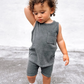 Little Bipsy - Acid Wash Ribbed Short|141773