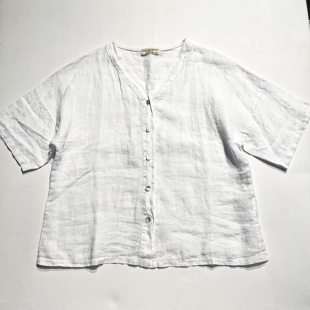 Terzo Millennio 100% Linen Shirt Large|214040