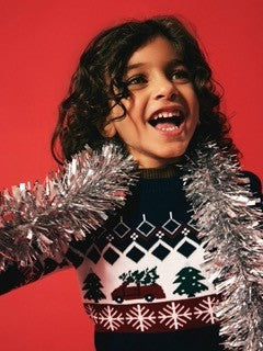 Name It - Navy Christmas Knit Sweater 6927|230035