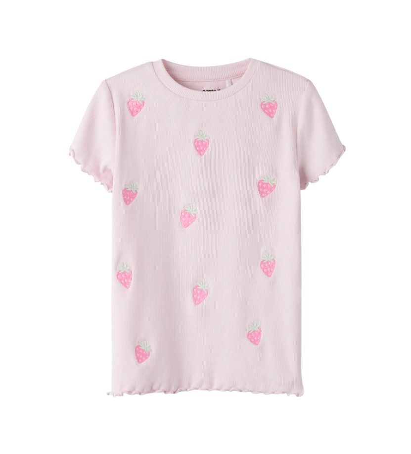 Name It - Strawberry Dreams Ruffle Tee|208218