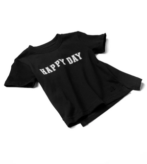 Little Bipsy - "Happy Day" Elevated Tee - Black|103970