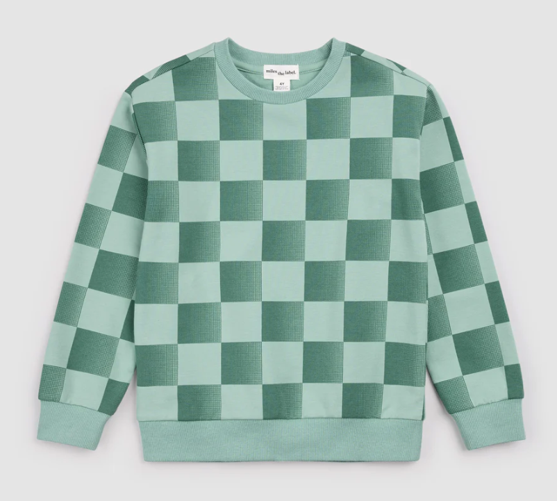Miles The Label - 2 Pc Turquoise Check Set|194082