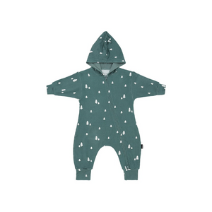 Belan.J - Baggy Hoodie Zipper Jumpsuit - Tiny Trees|164134