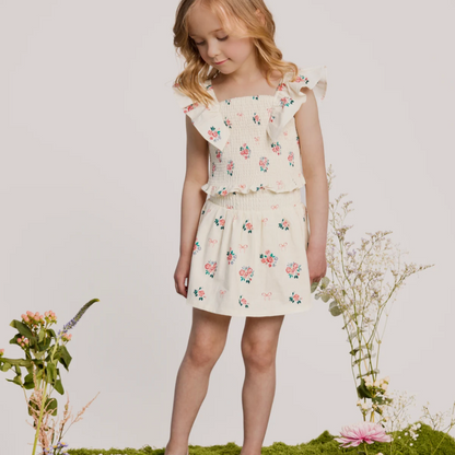 Miles The Label - Woven Floral Bow Set|193760
