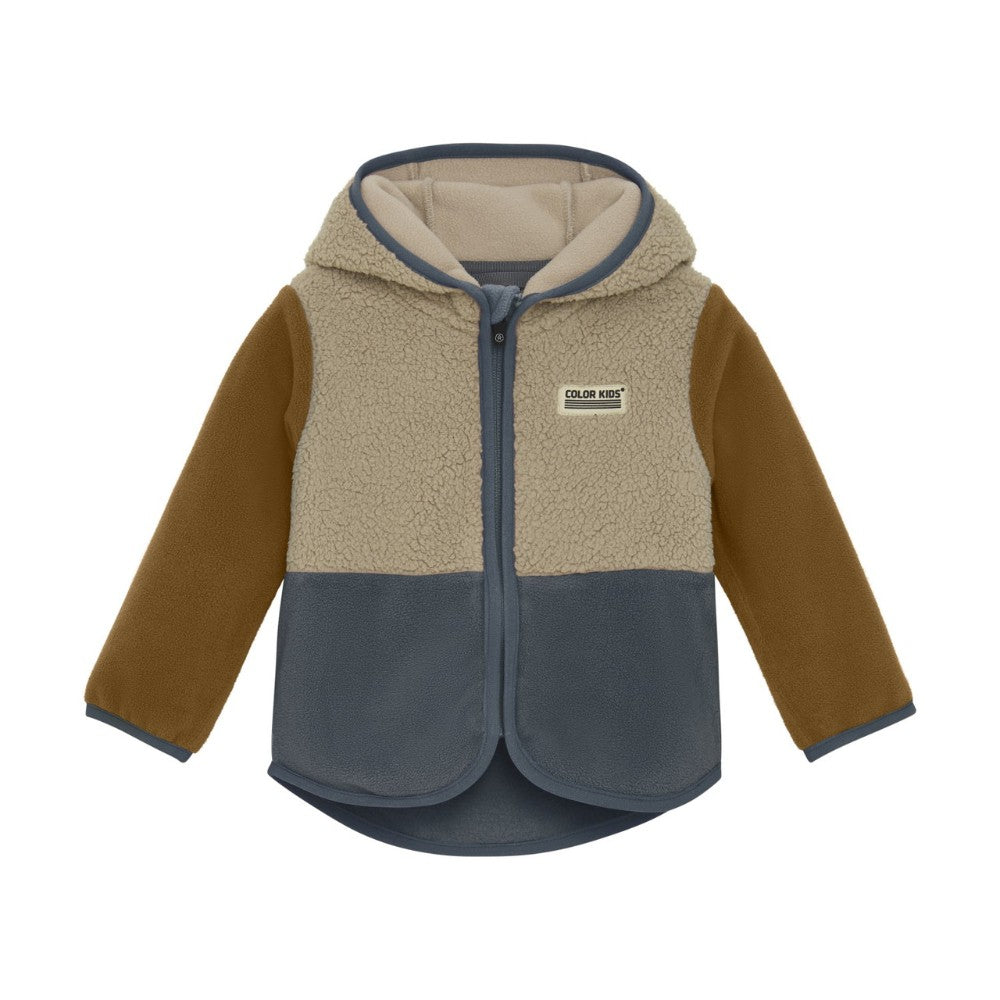 Color Kids - Teddy Fleece Jacket - Stormy|156411