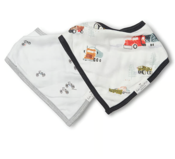 Muslin Bandana Bib Set - Happy Trucks|136207