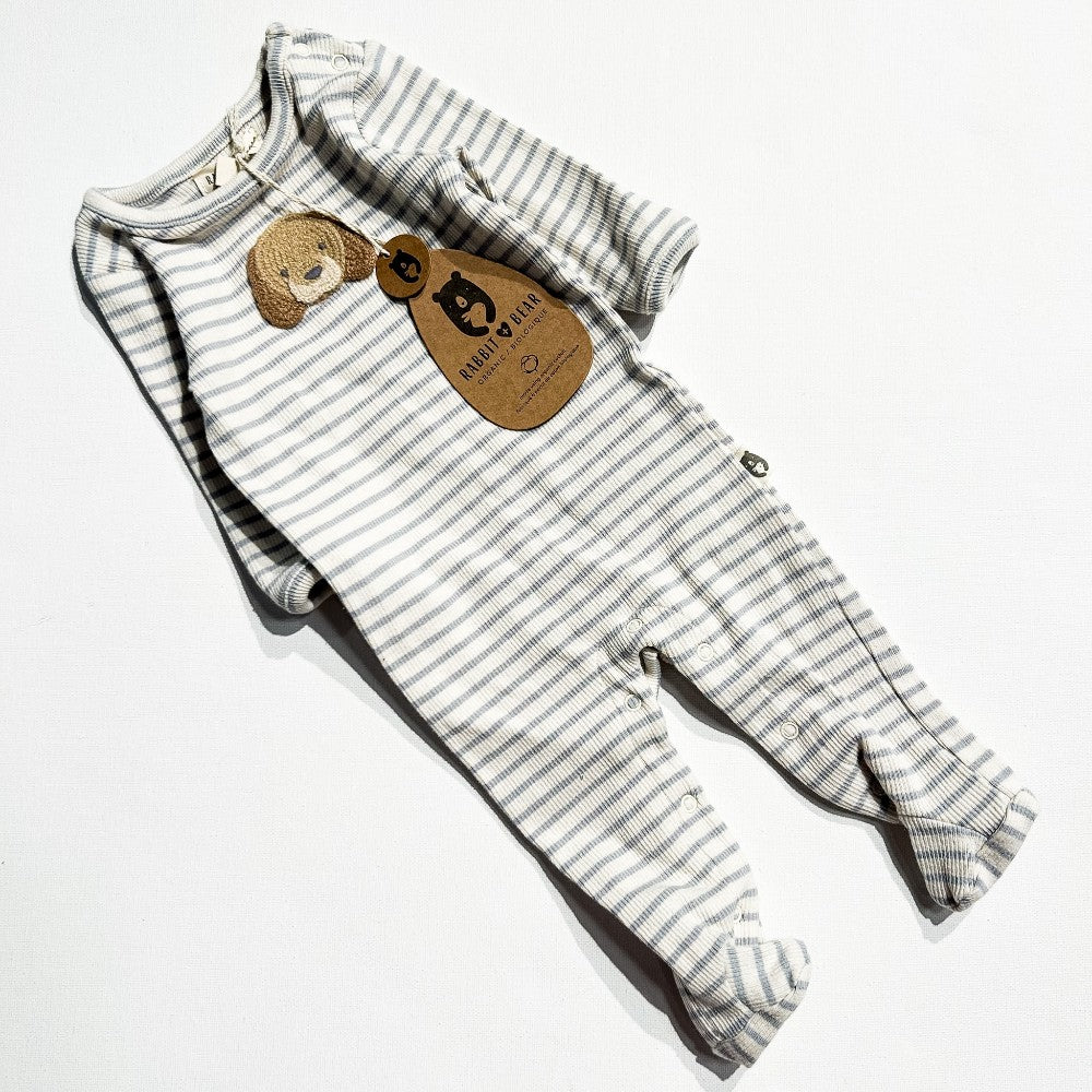 Rabbit + Bear Romper 0-3M|210263