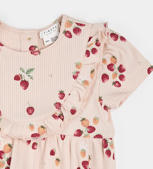Petit Lem - Romper - Strawberry Bow|187194