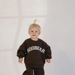 Roobear - Fleece-lined Crewneck Brown|163065