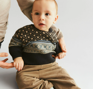 Wheat - Jaquard Pullover Julius navy|164425