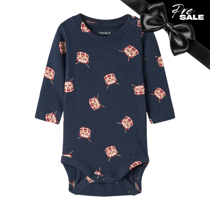 Pre Sale: Name It - Navy Drums Bodysuit 3549