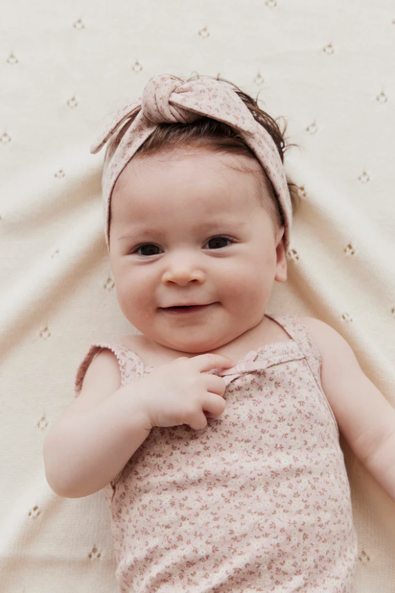 Jamie Kay - Organic Cotton Headband - Rosalie Field Rose Dust|136691