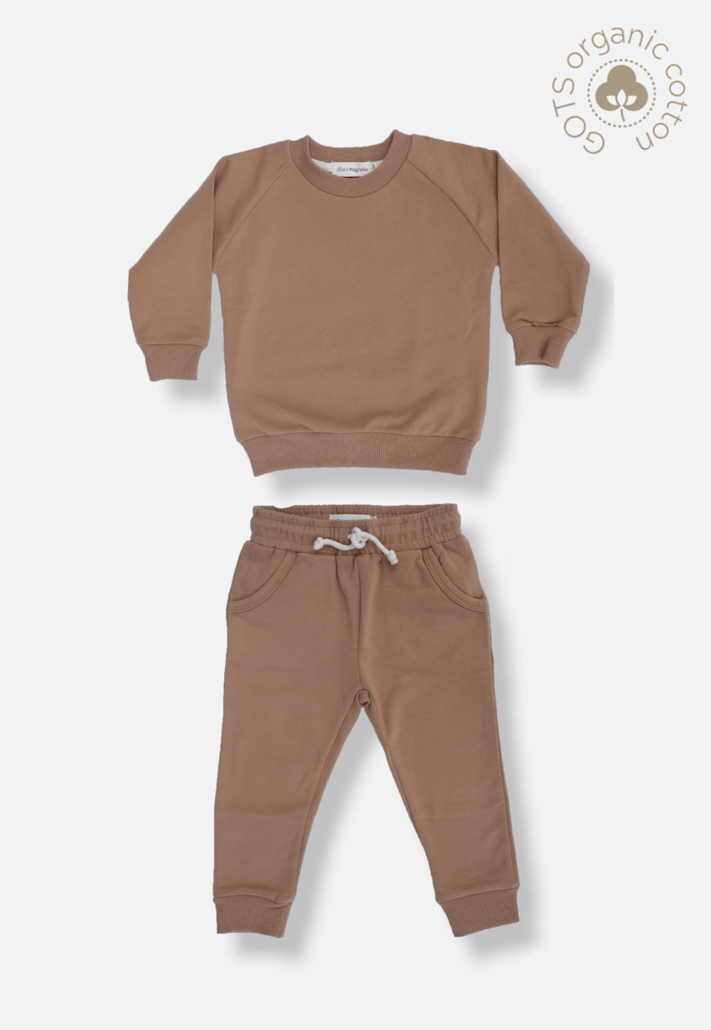 Bee & Magnolia - Organic Jogger Set Mocha|69655