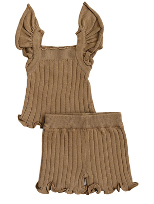 Mebie Baby - Ribbed Knit Tank Set|87448