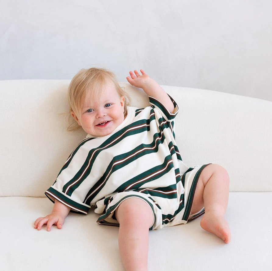 Roobear - Cotton Striped Romper|212543