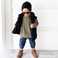 Little Bipsy - Hooded Puffer Vest - Black|108346