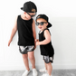 Little Bipsy - Swim Short - Monochrome Watercolor|139438