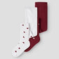 Name It - Footed Tights Hearts 2 Pack 4830|232060
