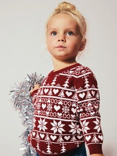 Name It - Red Christmas Knit Sweater 6637|230038