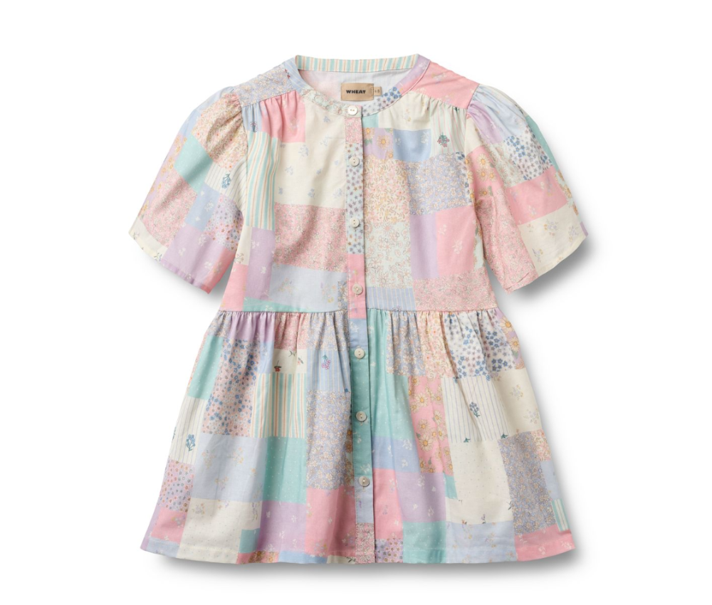 Wheat - Dress S/S Annabell Patchwork Flowers|191193