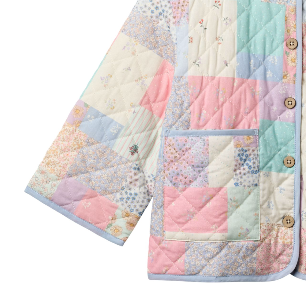 Wheat - Quilt Jacket Inaja Patchwork Flowers|191201